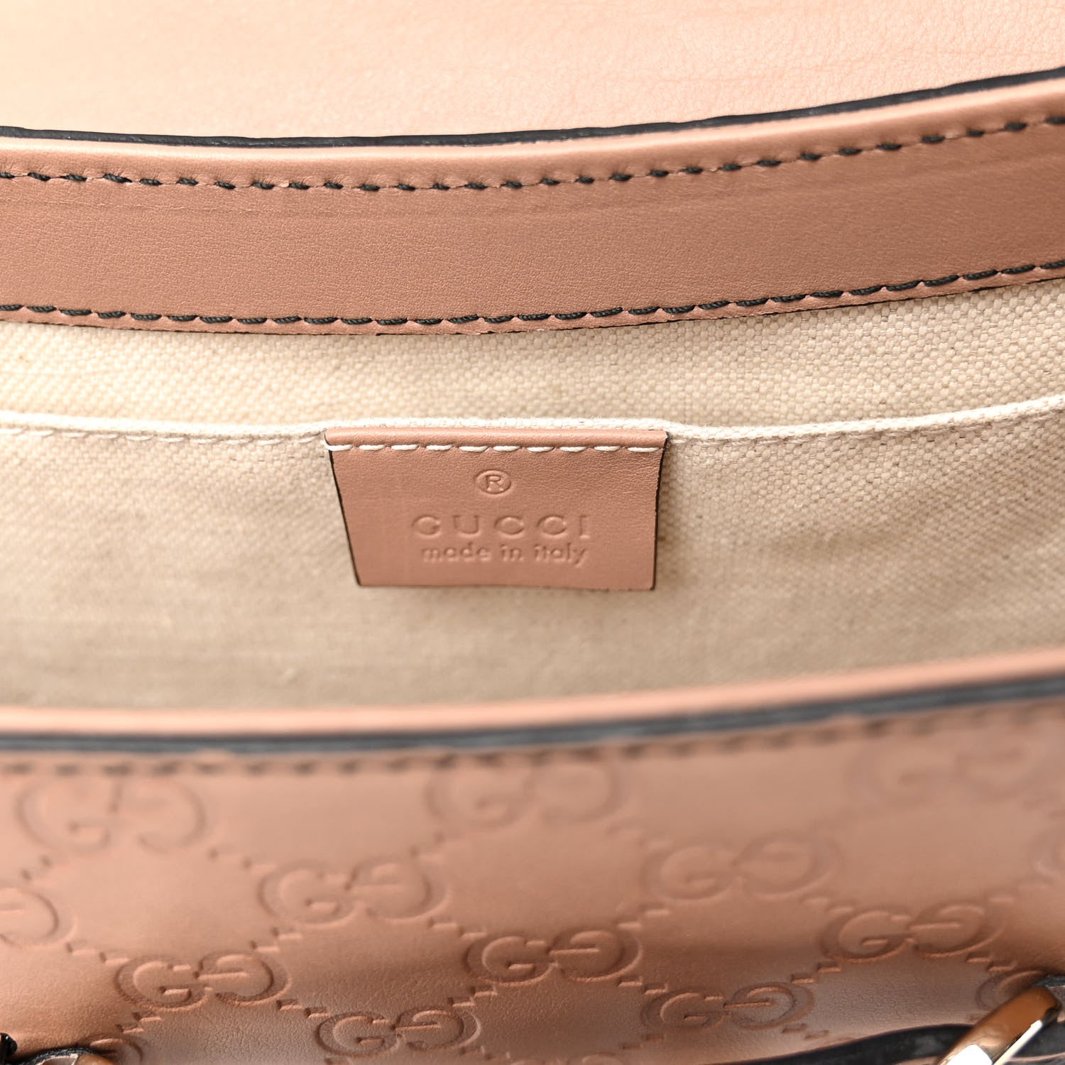 Gucci Guccissima Medium Emily Chain Shoulder Bag Camelia 6 of 12