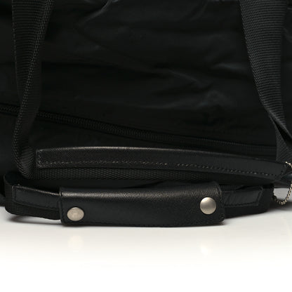 Prada Tessuto Nylon Saffiano Viaggio Duffle Black 13 of 14