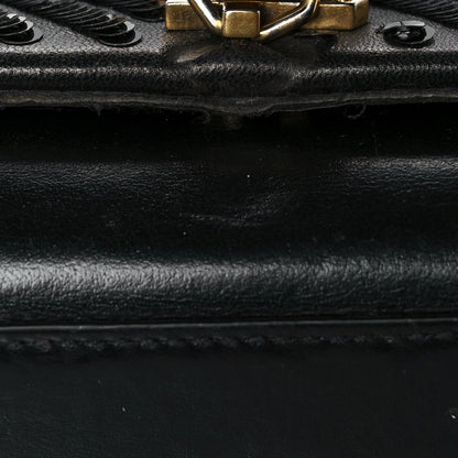 Saint Laurent Calfskin Sequin Small Classic Monogram Kate Satchel Black 9 of 10