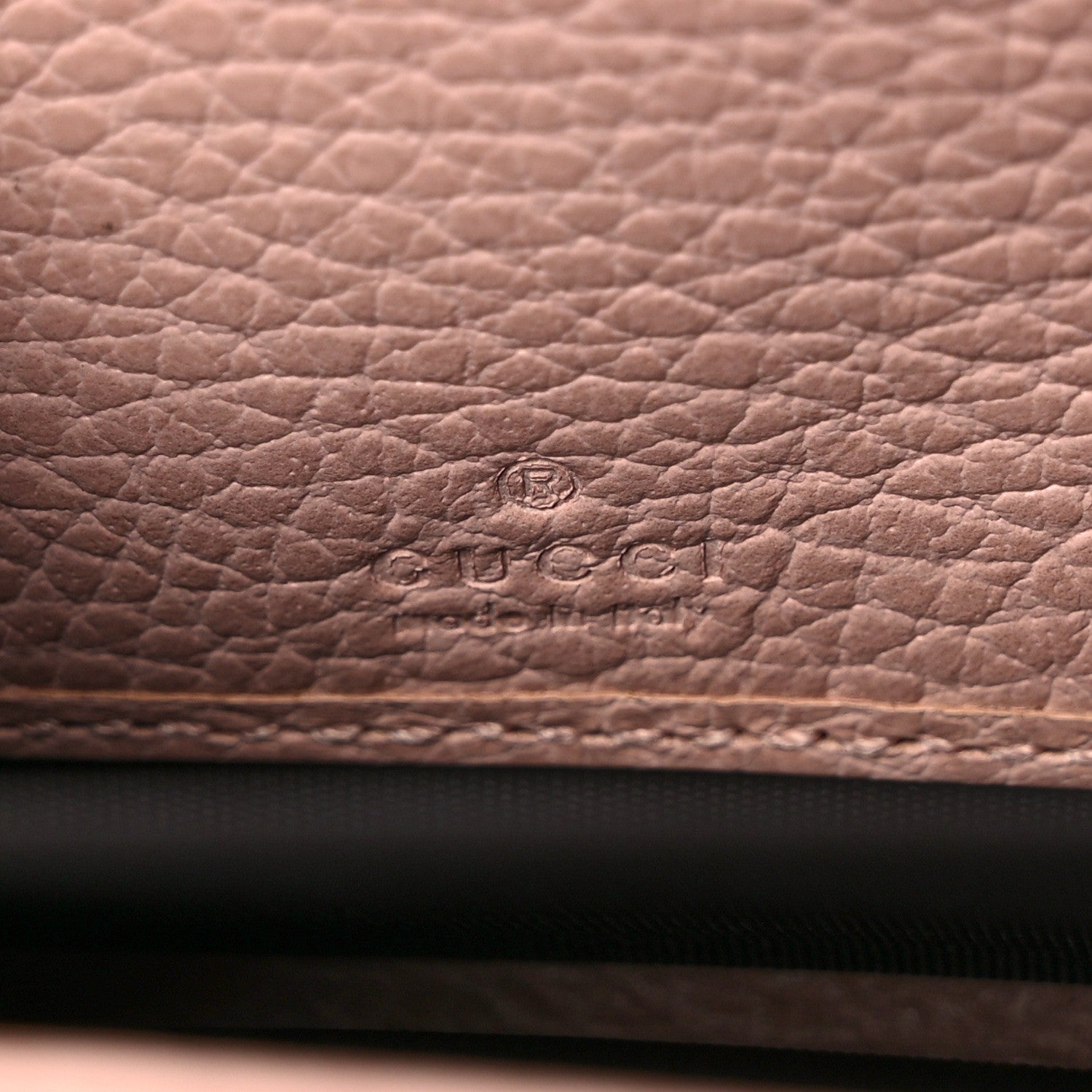 Gucci Calfskin Butterfly Farfalla Zip Around Wallet Perfect Pink 6 of 9
