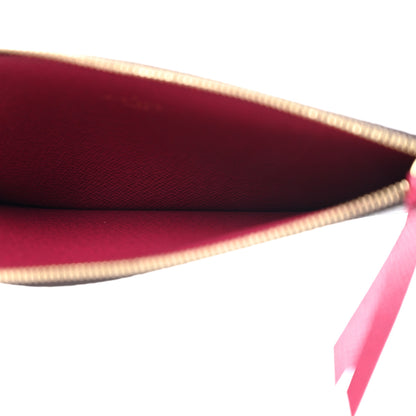 Louis Vuitton Monogram Felicie Chain Wallet Zippered Insert Fuchsia 5 of 6