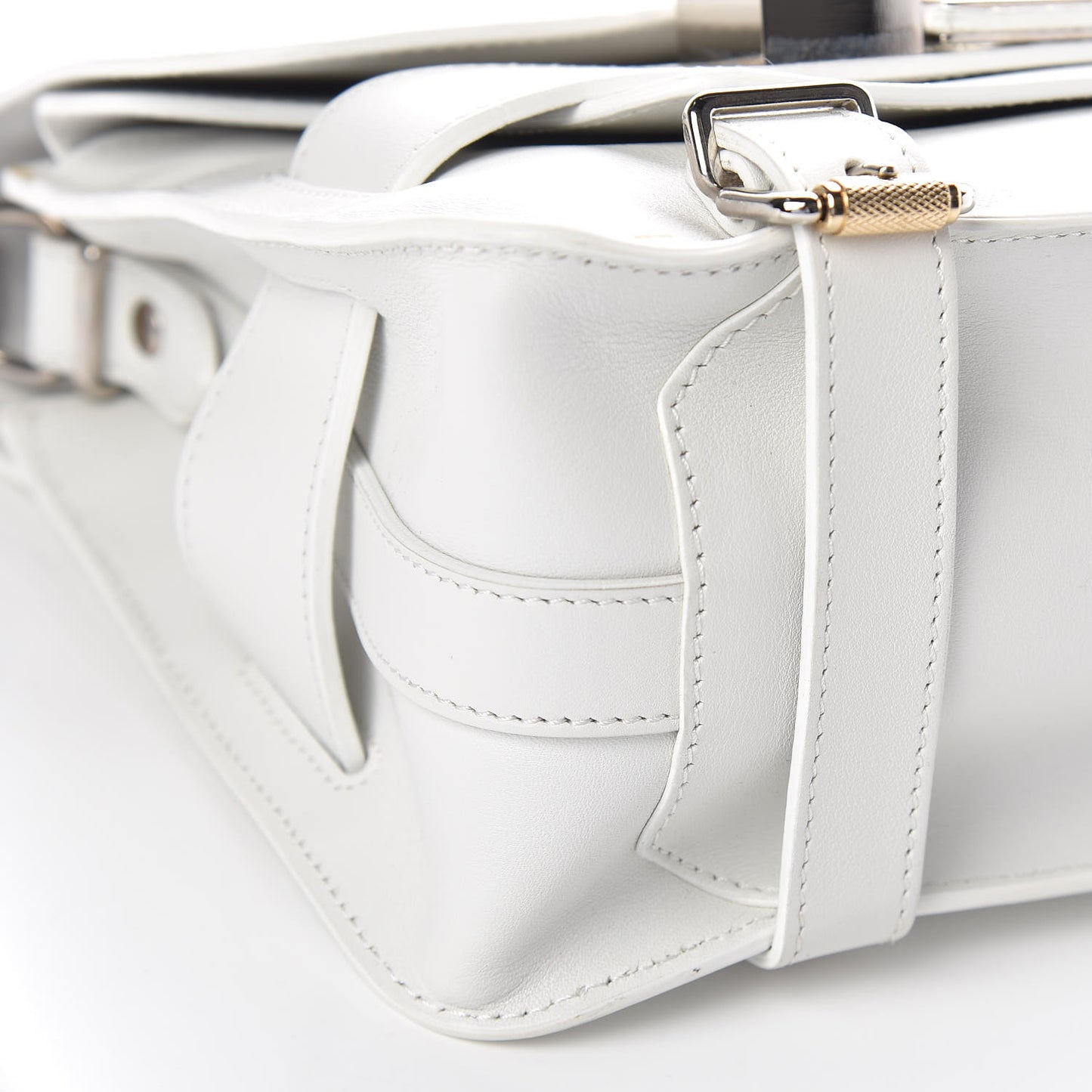 Calfskin PS11 Classic Shoulder Bag White