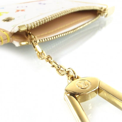 Louis Vuitton Monogram Multicolor Key Pouch White 3 of 5