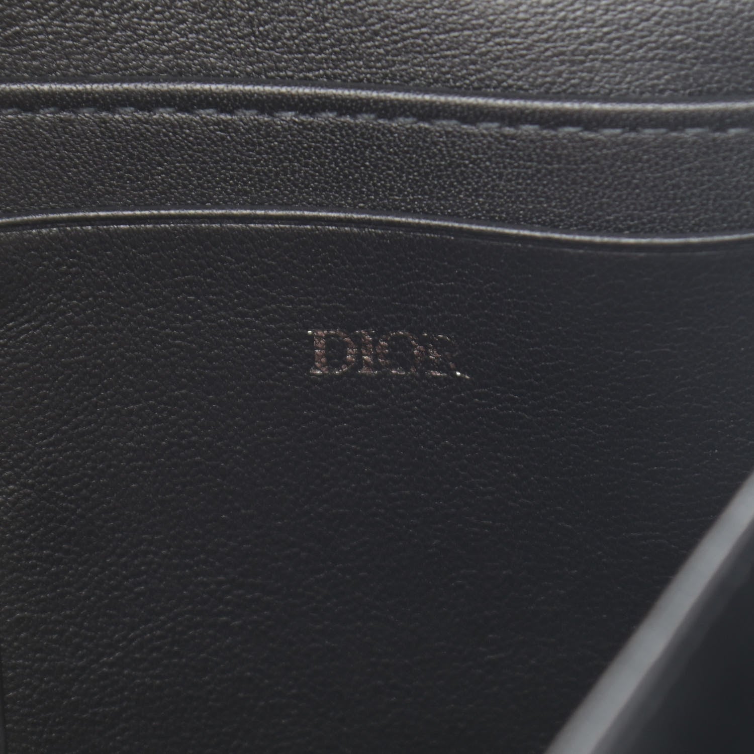 Christian Dior Oblique Smooth Calfskin Elite Shoulder Pouch Beige Black 7 of 12