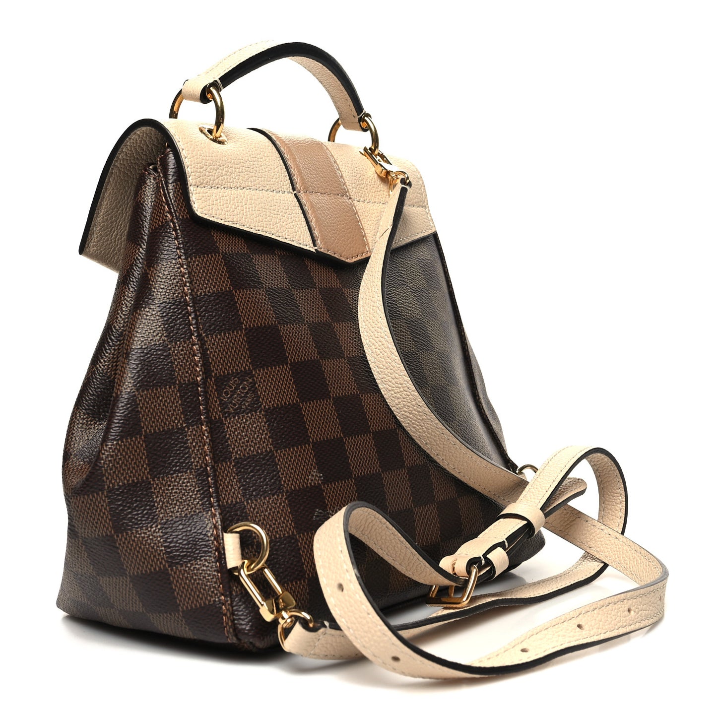 Damier Ebene Clapton Backpack Creme