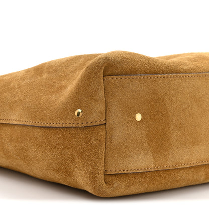 Chloe Suede Calfskin Small Marcie Hobo Bag Gold Khaki 10 of 10