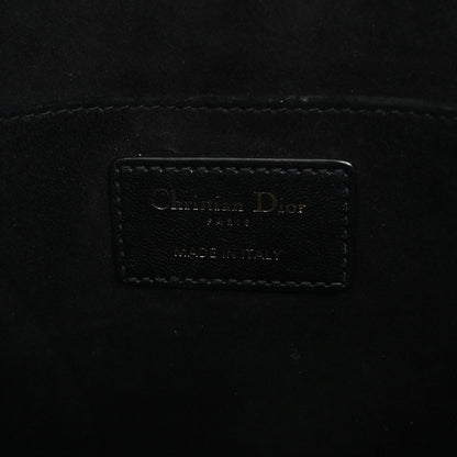 Christian Dior Lambskin Cannage Medium Dior Vibe Hobo Bag Black 6 of 10