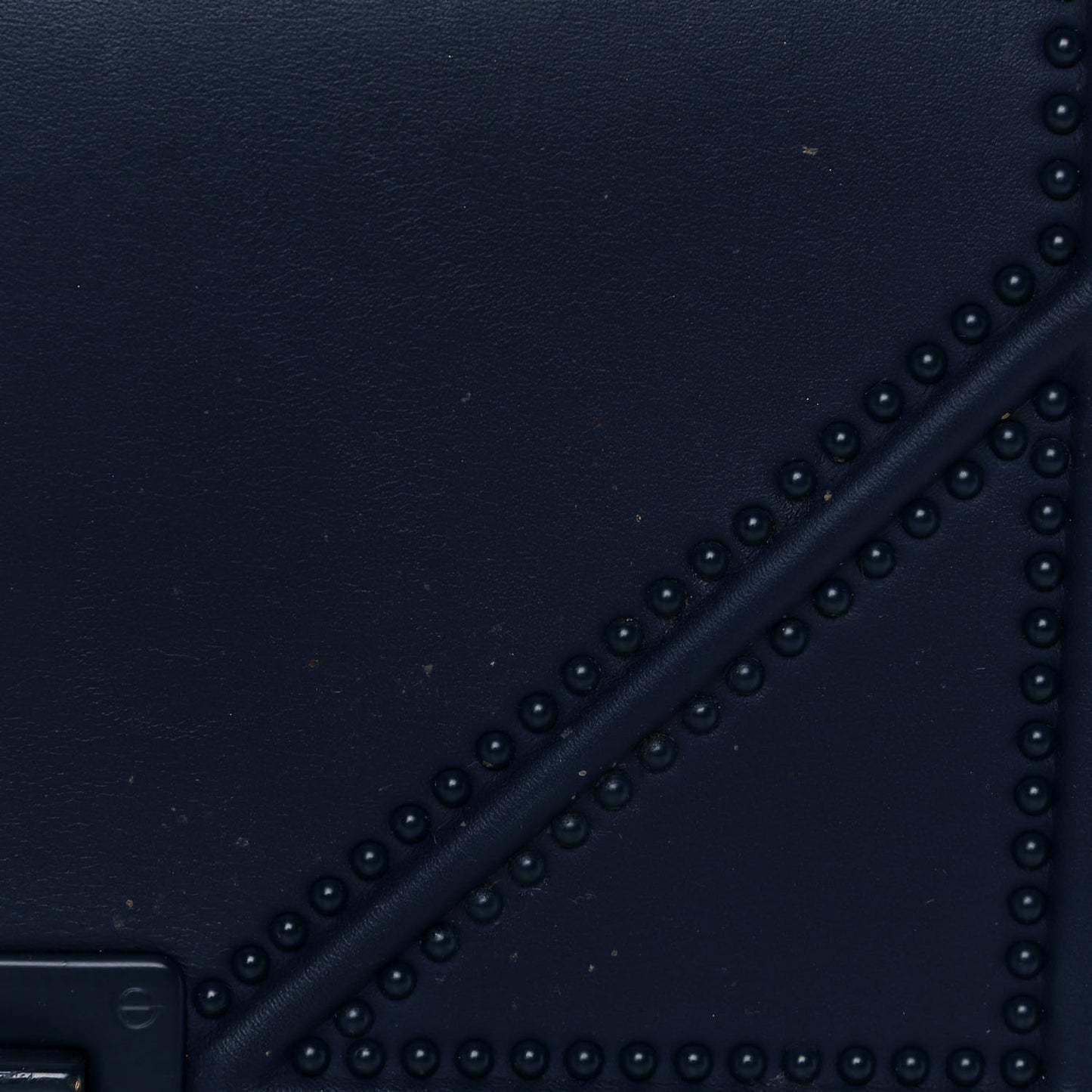 Ultra Matte Calfskin Studded Medium Diorama Flap Bag Blue