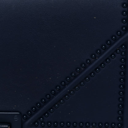Christian Dior Ultra Matte Calfskin Studded Medium Diorama Flap Bag Blue 15 of 19