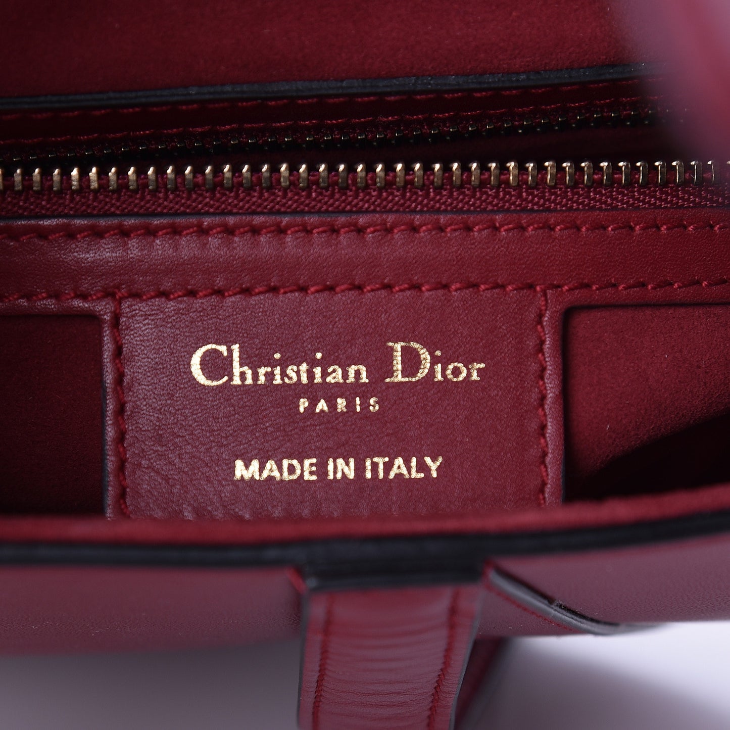 Calfskin Saddle Bag Red