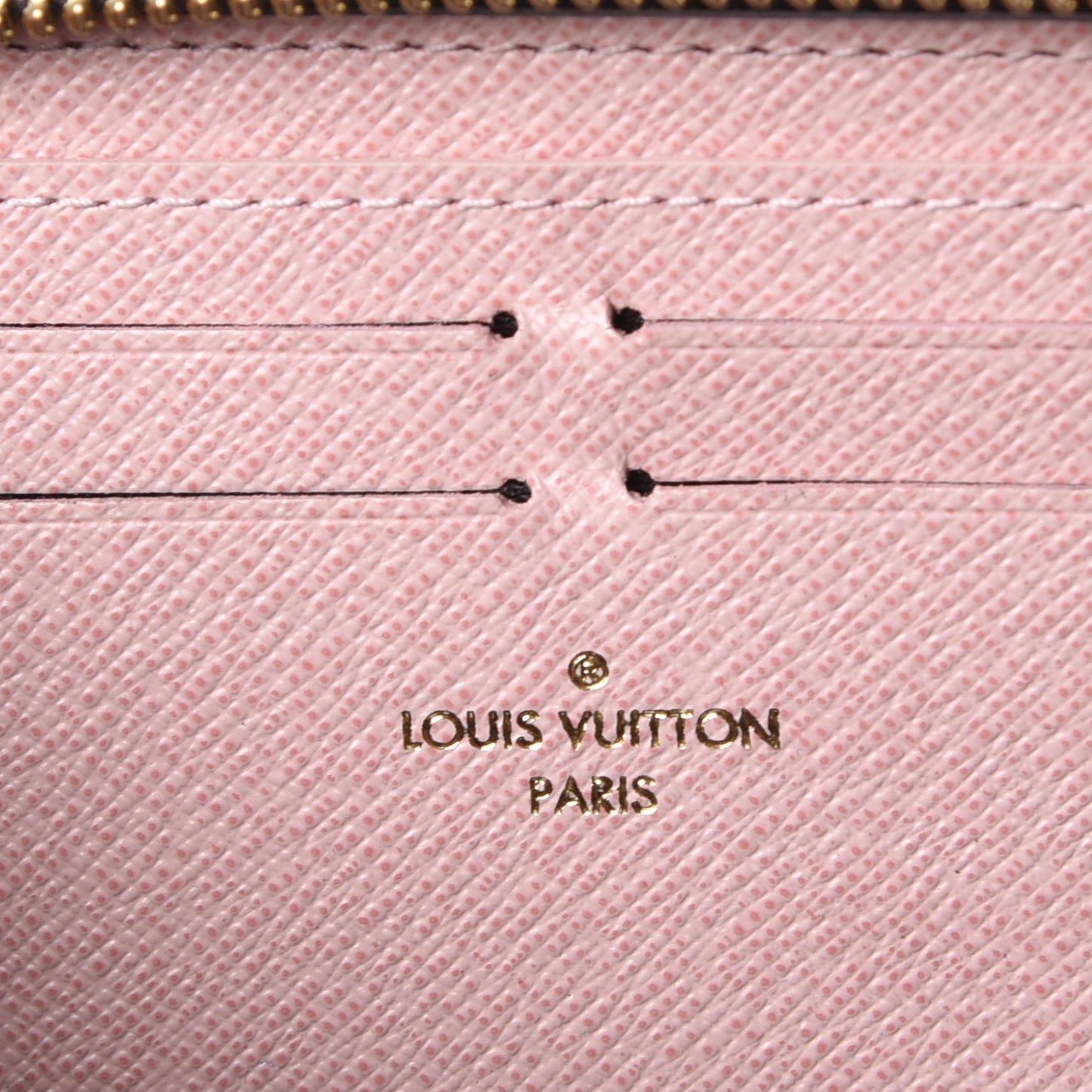 Monogram Clemence Wallet Rose Ballerine