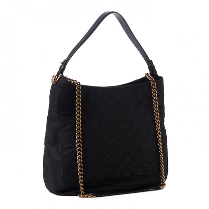 Chanel Iridescent Caviar Quilted Country Chic Hobo Black 3 of 10