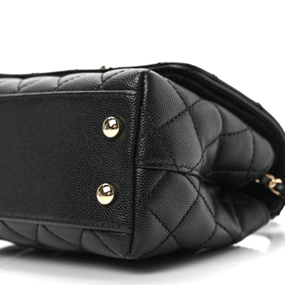 Chanel Caviar Quilted Extra Mini Coco Handle Flap Black 9 of 9