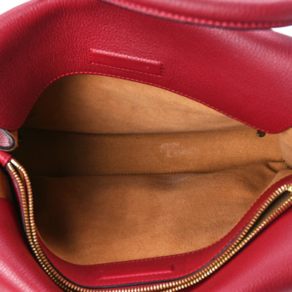 MCM Grained Calfskin Medium Milla Tote Ruby Red 7 of 13