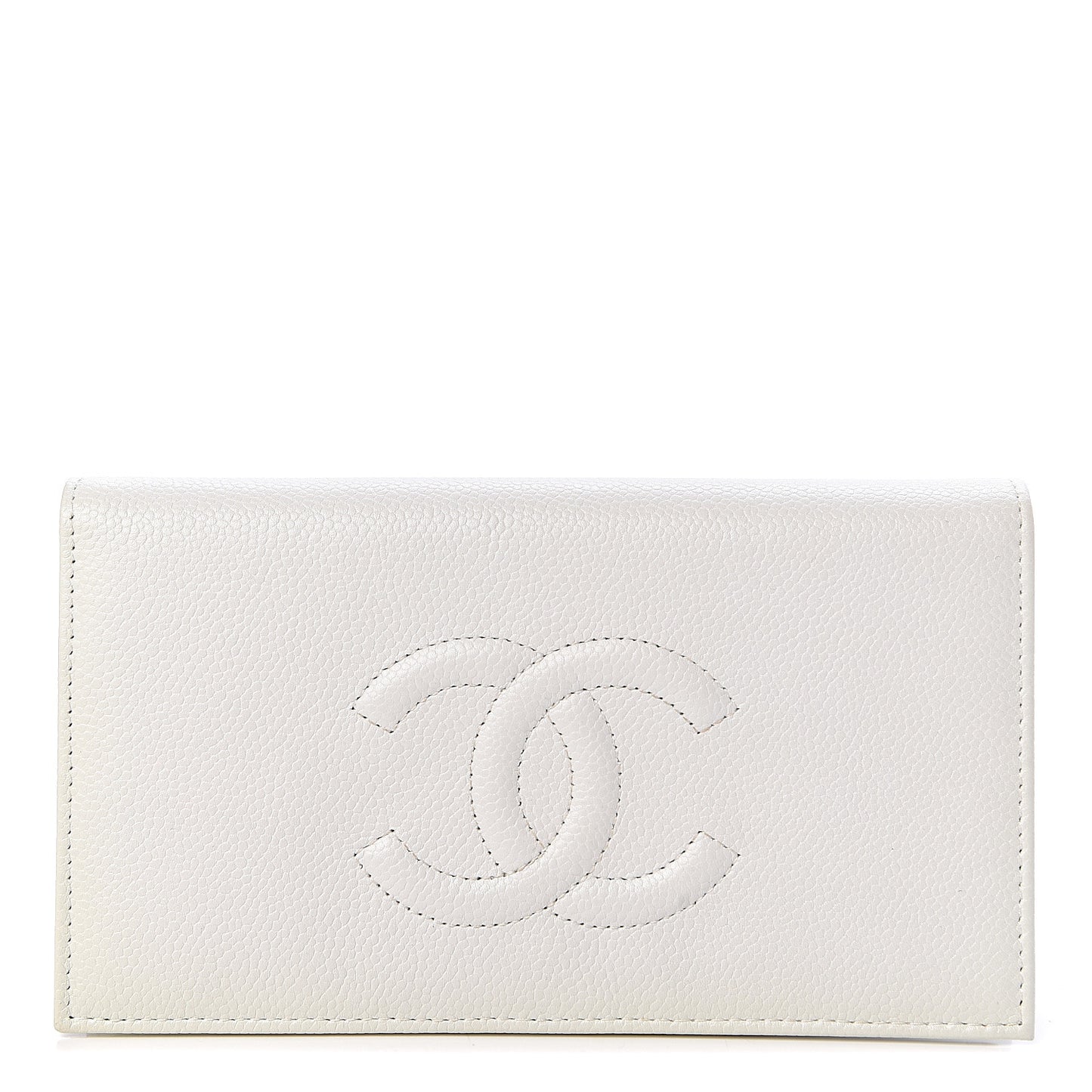 Caviar Timeless CC Yen Wallet White