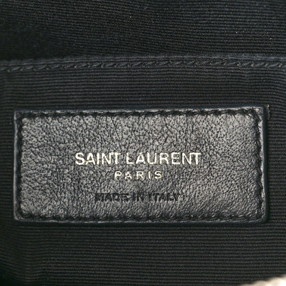 Saint Laurent Calfskin Matelasse Monogram Lou Camera Bag Vert Fonce 6 of 17