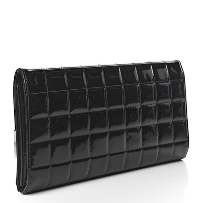 Chanel Patent Chocolate Bar Clutch Black 3 of 13