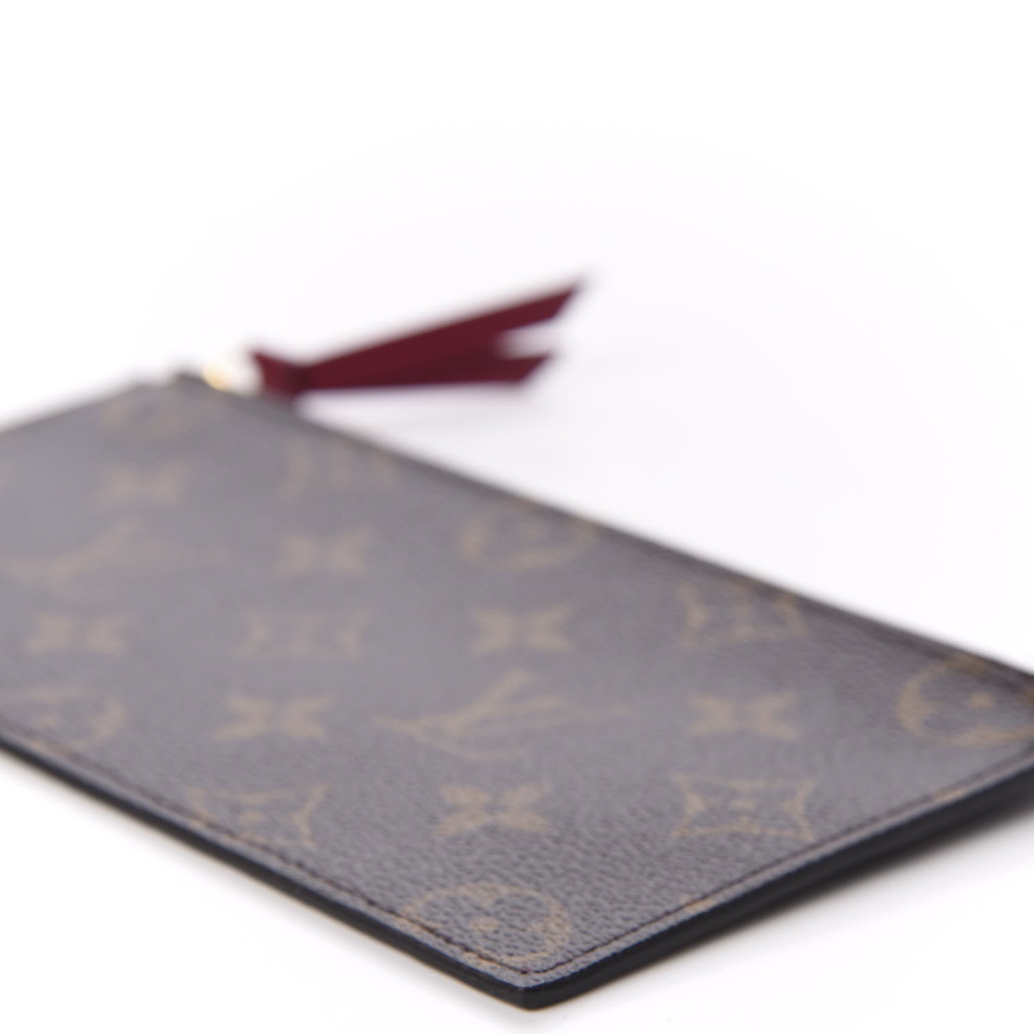 Louis Vuitton Monogram Felicie Chain Wallet Zippered Insert Fuchsia 6 of 7