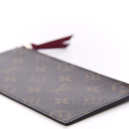 Louis Vuitton Monogram Felicie Chain Wallet Zippered Insert Fuchsia 6 of 7