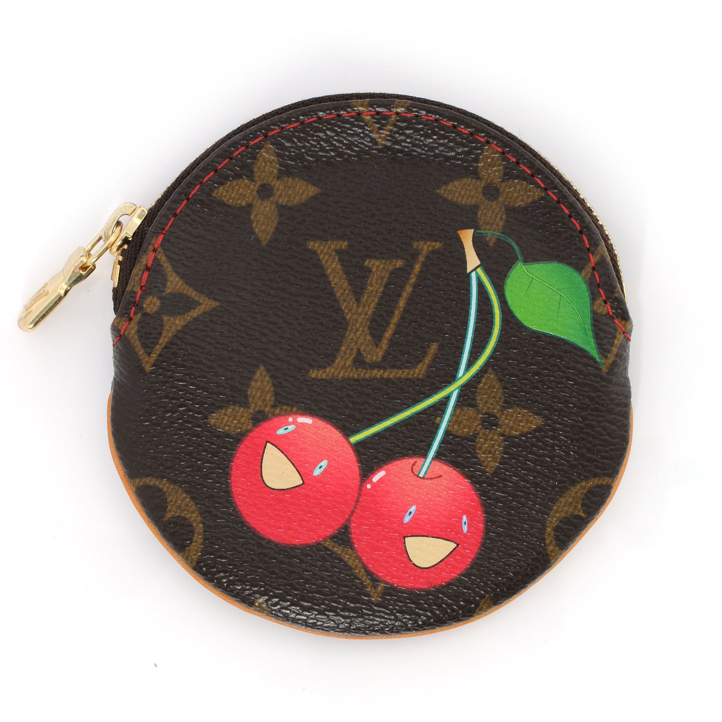 Monogram Cerises Round Coin Purse