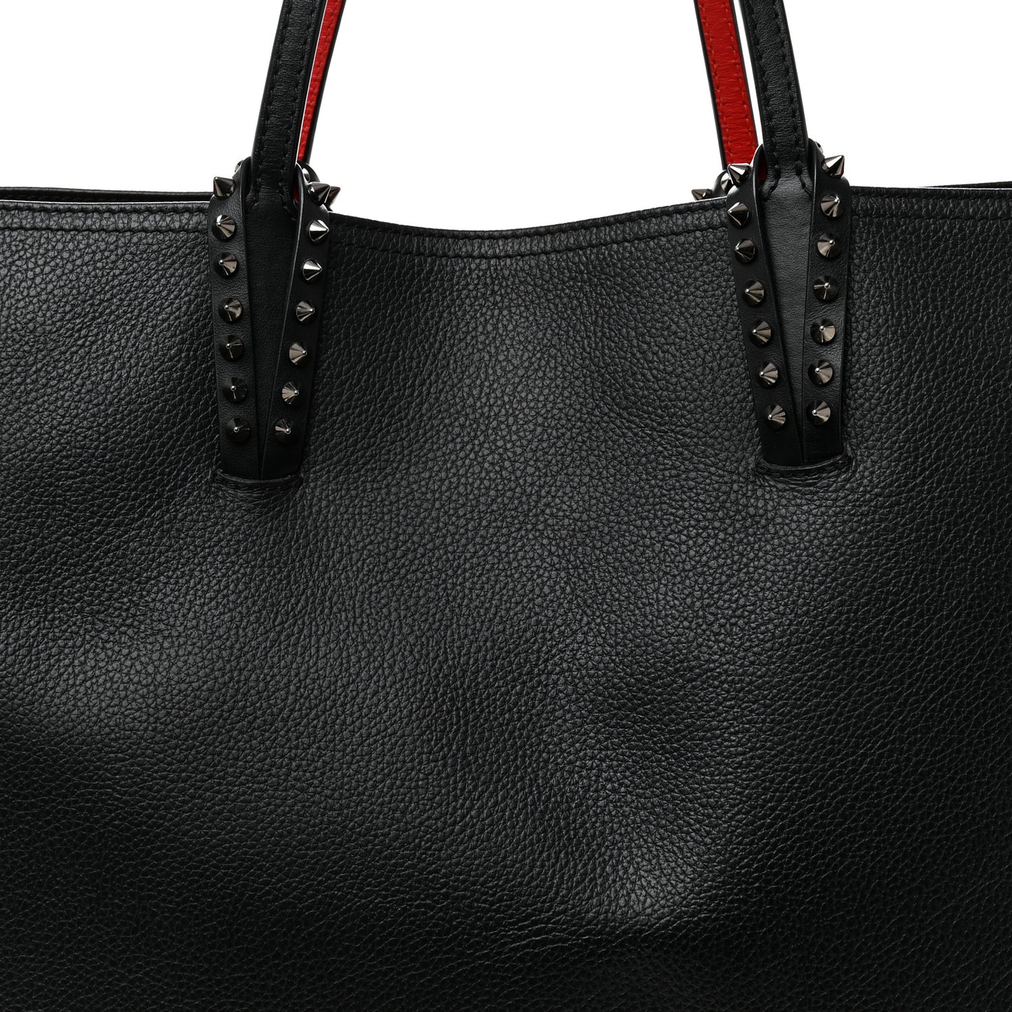 Calfskin Spikes East West Cabata Tote Black