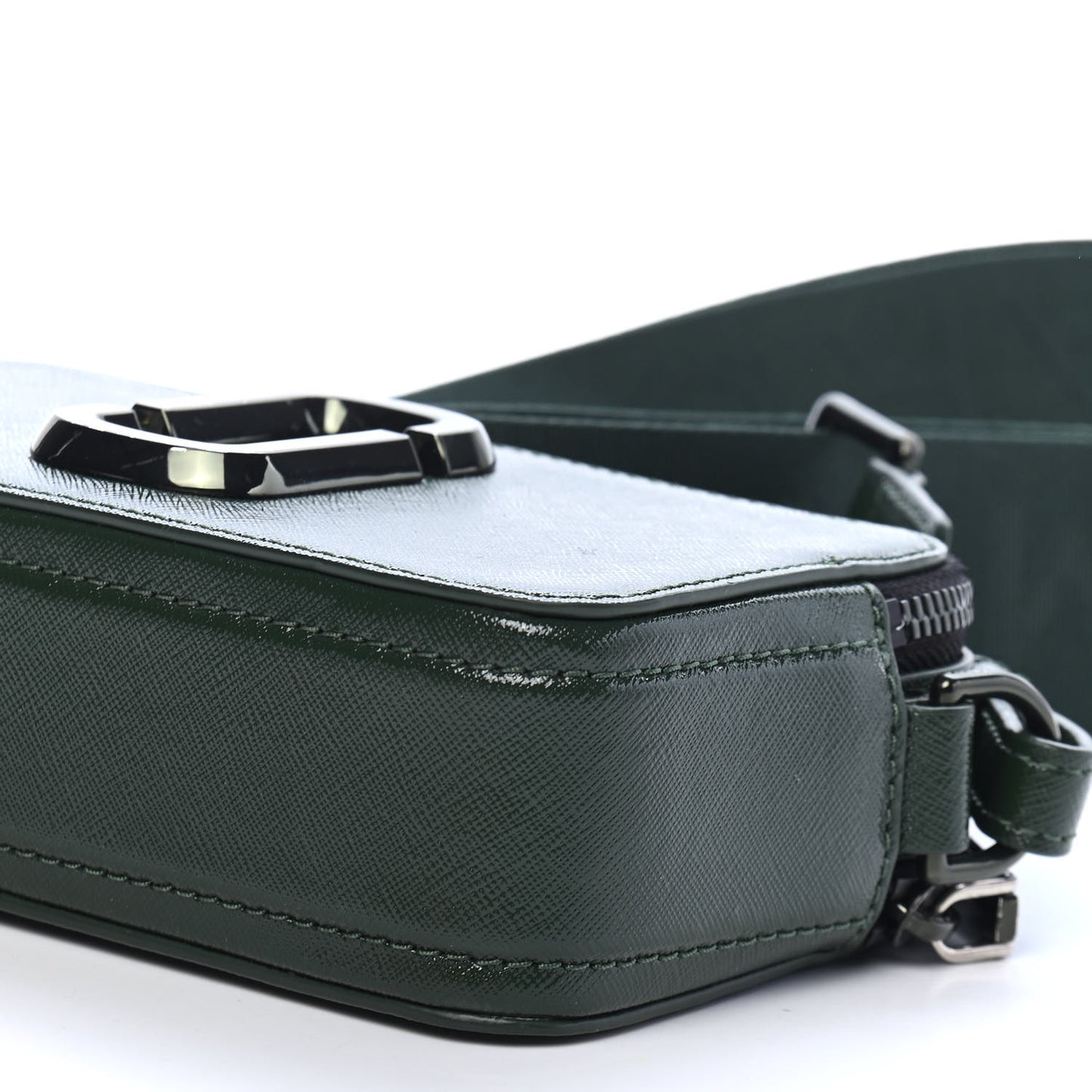 Saffiano Small Snapshot Camera Bag Olive Green