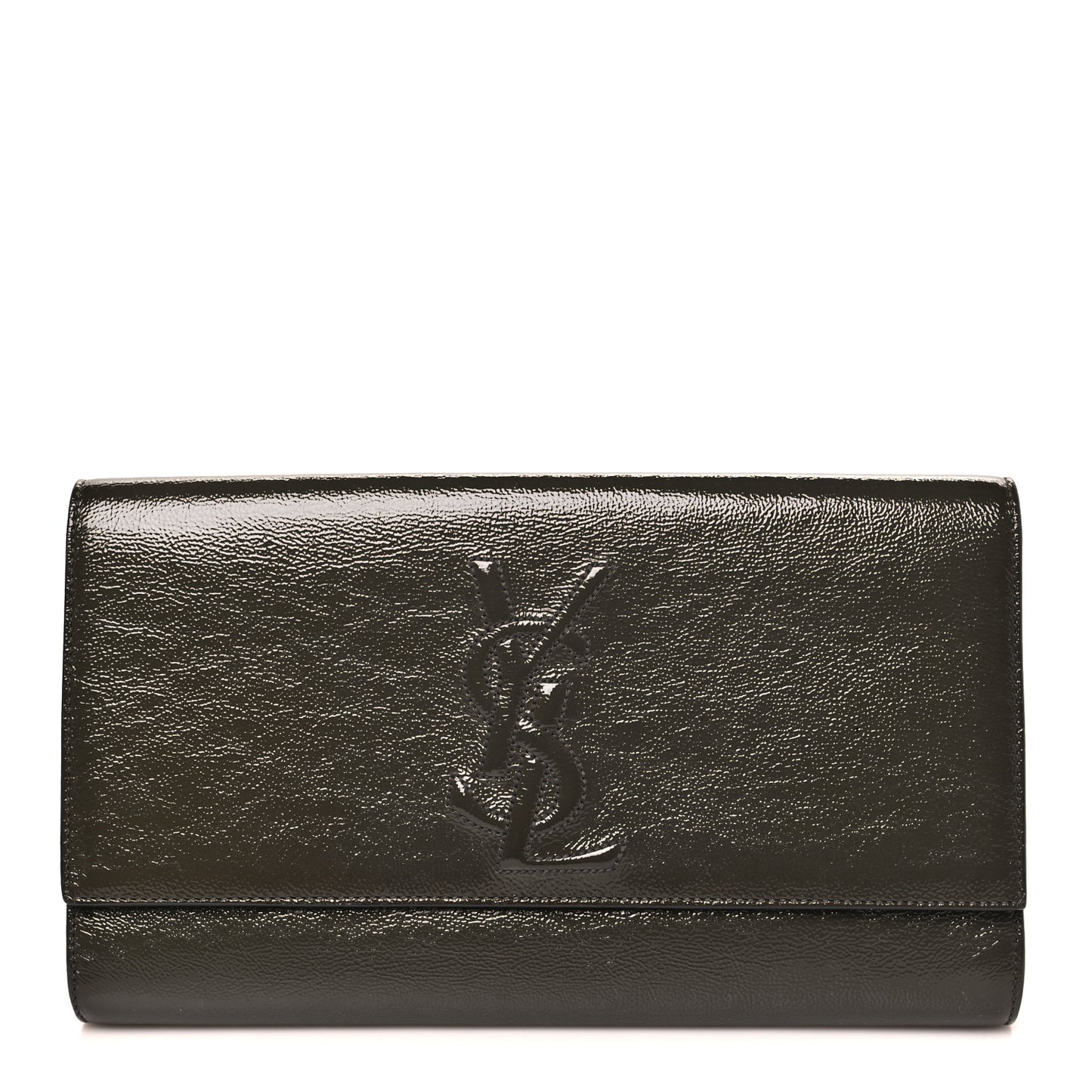 Textured Patent Monogram Large Belle De Jour Green