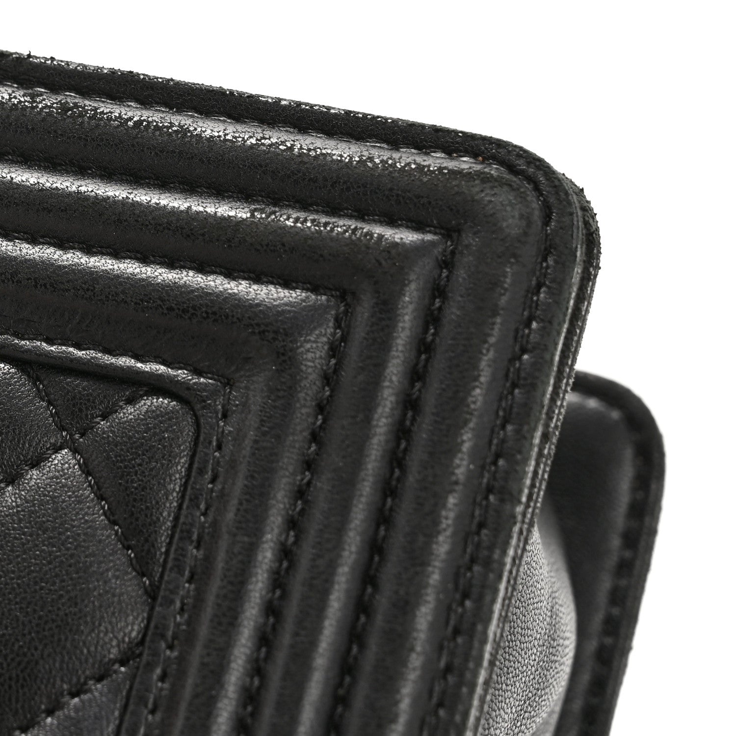 Chanel Lambskin Quilted Medium Boy Flap Black 15 of 16