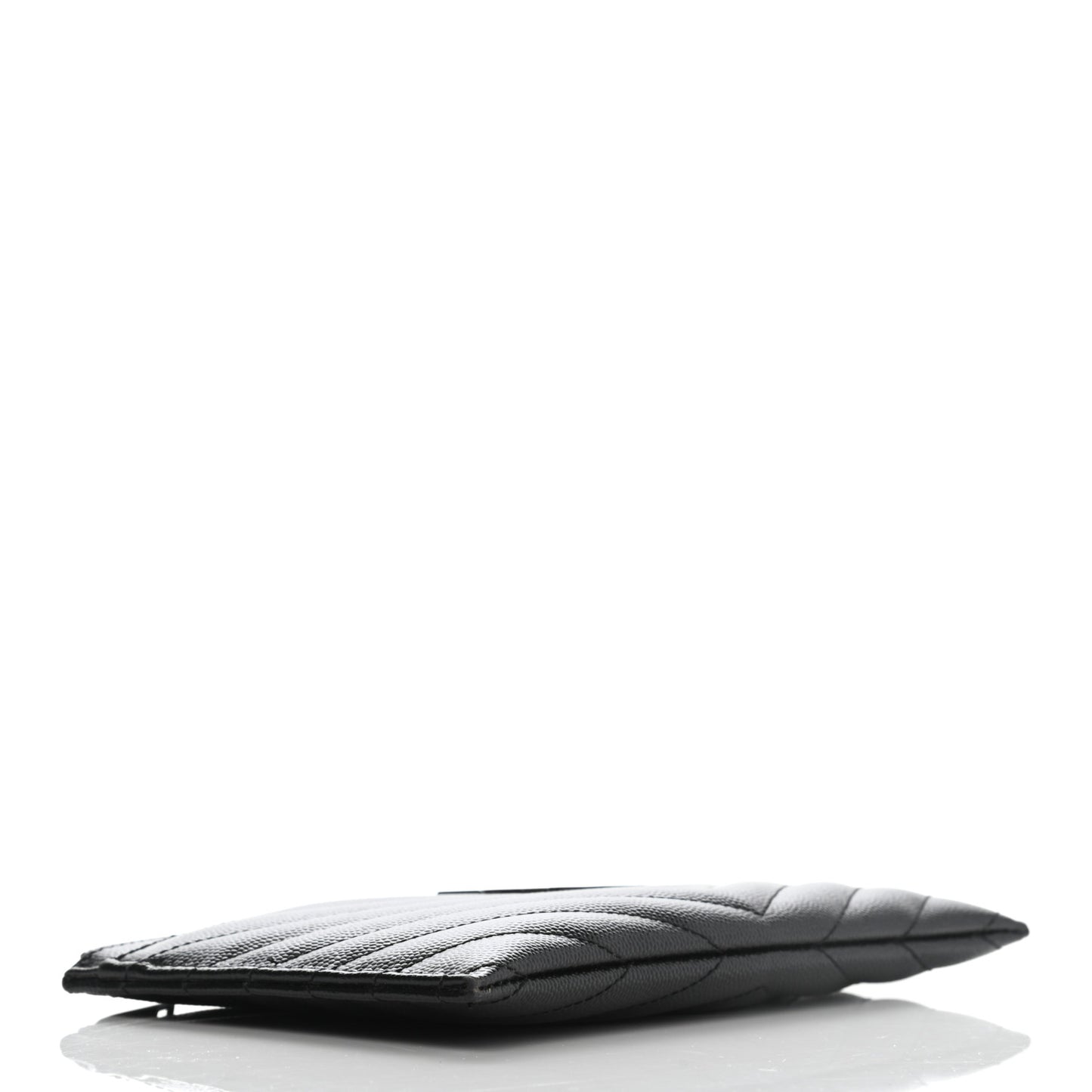 Grain De Poudre Chevron Monogram Bill Pouch Black
