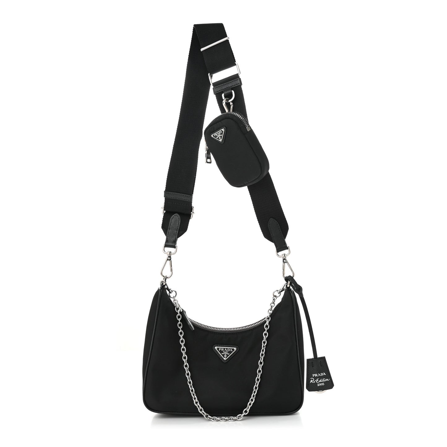 Nylon Re-Edition 2005 Shoulder Bag Black