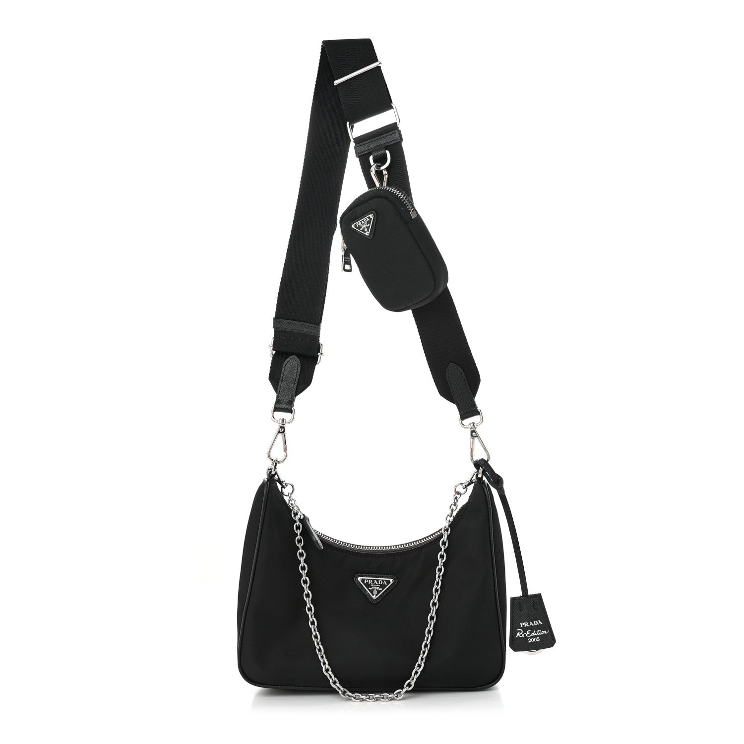 Prada Nylon Re-Edition 2005 Shoulder Bag Black 1 of 12