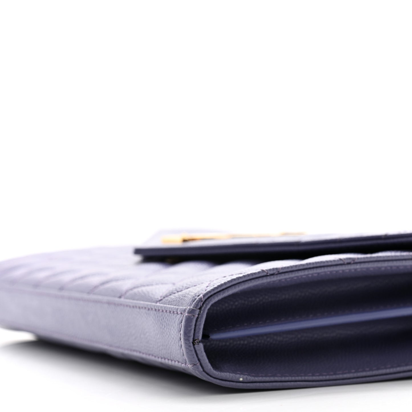 Grain De Poudre Mixed Matelasse Triquilt Monogram Chain Wallet Mauve