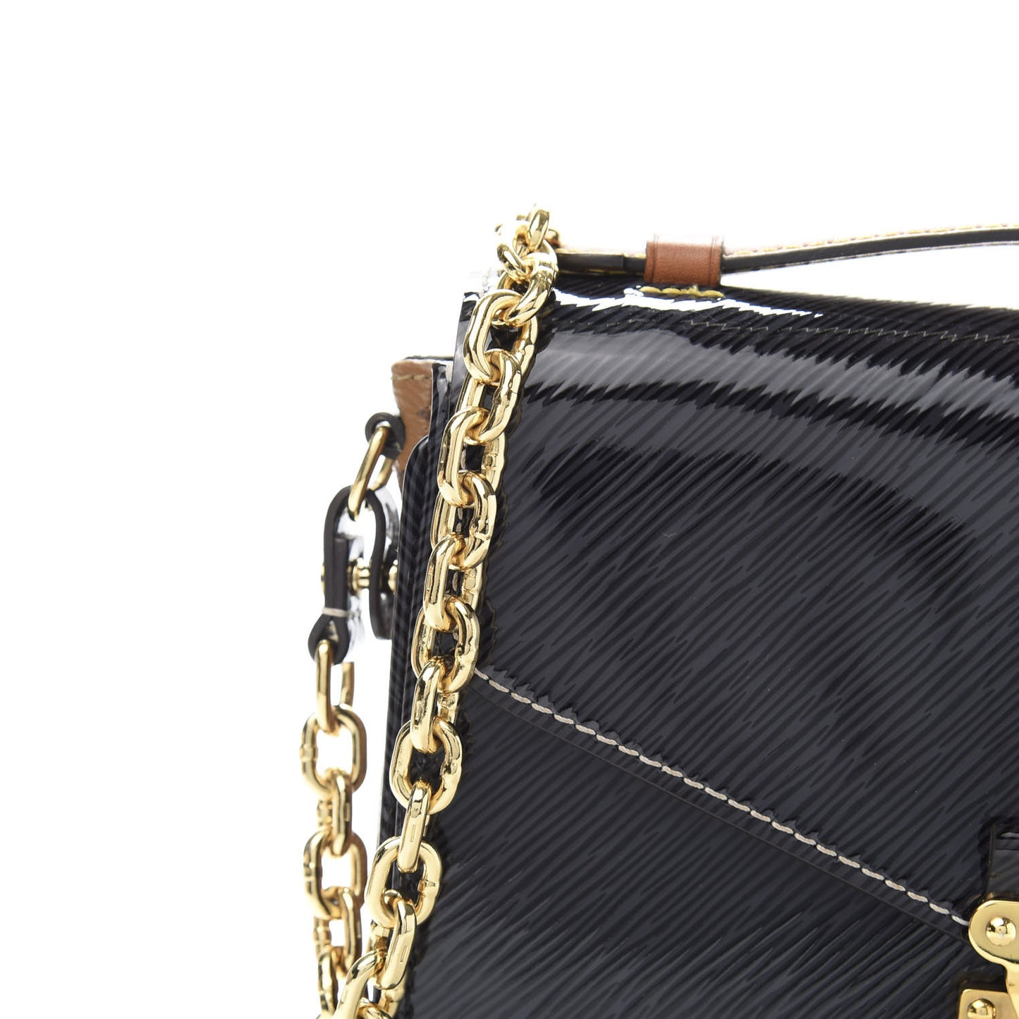 Shiny Epi Reverse Monogram Pochette Metis Mini Marine