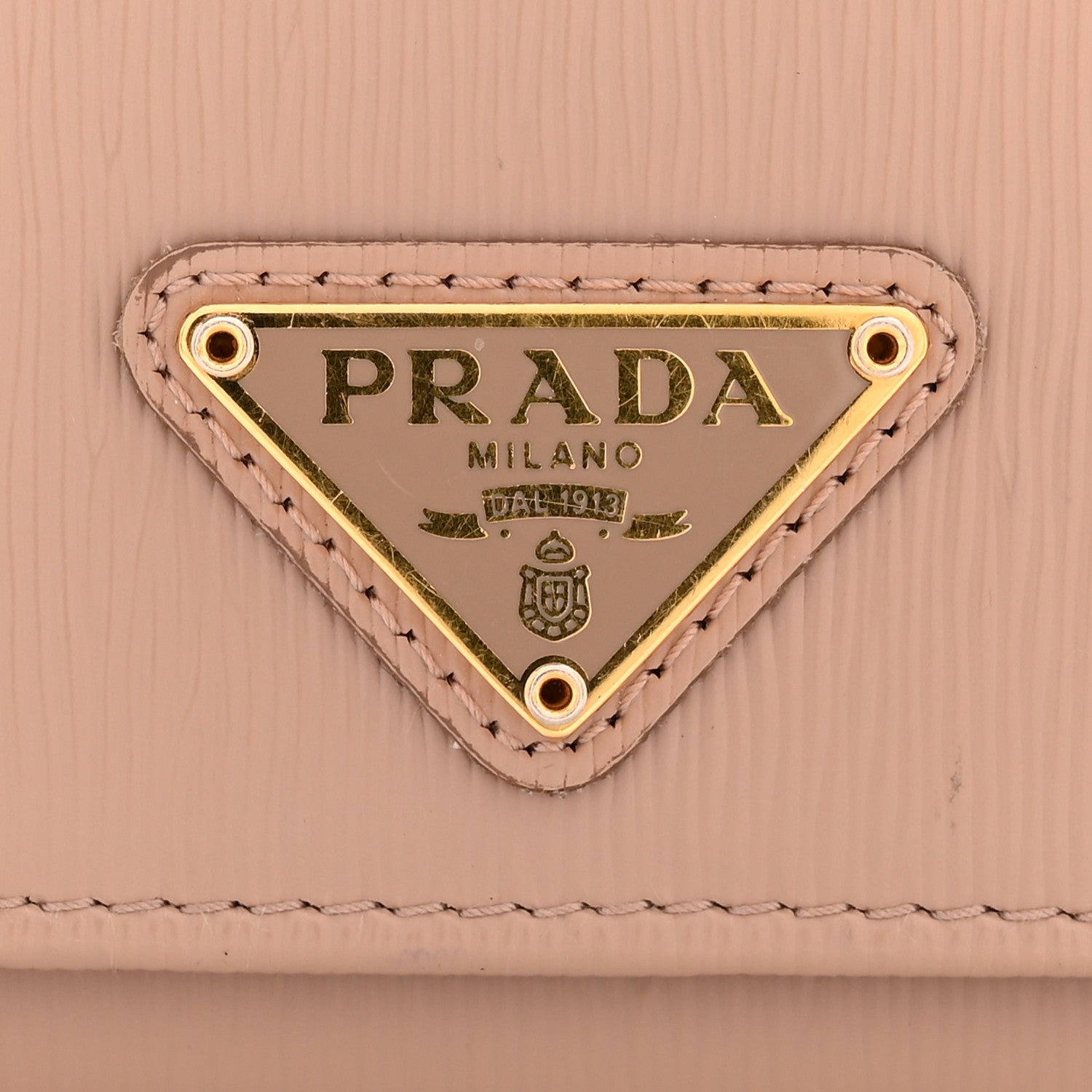 Prada Vitello Move Tri-Fold Compact Wallet Cammeo 10 of 12