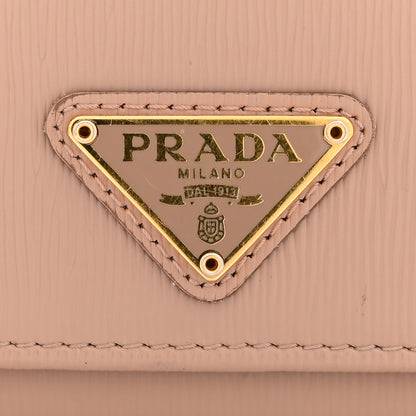 Prada Vitello Move Tri-Fold Compact Wallet Cammeo 10 of 12