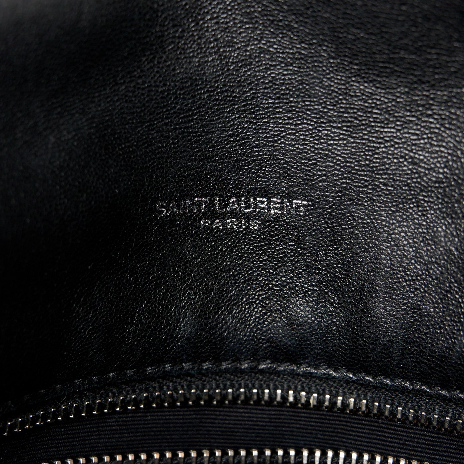 Saint Laurent Lambskin Quilted Small Loulou Puffer Monogram Chain Satchel Black 6 of 11
