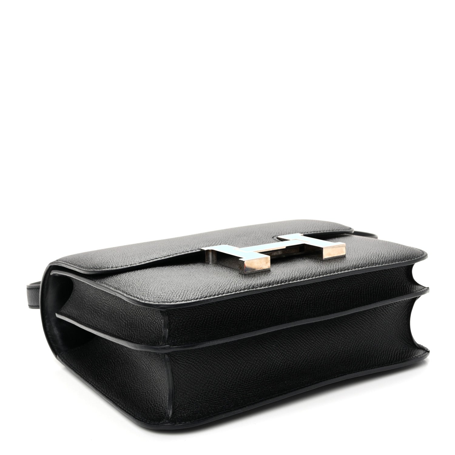 Hermes Epsom Enamel Constance 24 Black Bleu Saint Cyr 4 of 10