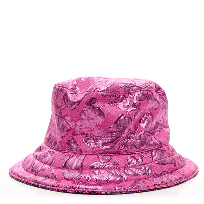 Gucci Canvas Lame GG Monogram Reversible Bucket Hat S Fuxia Pink 3 of 10