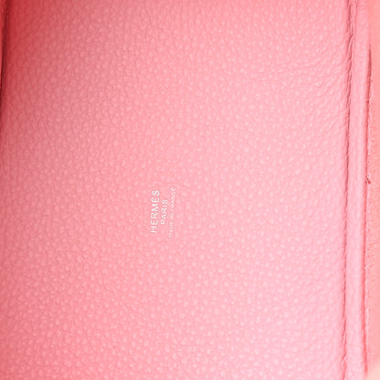 Hermes Taurillon Clemence Picotin Lock 18 PM Rose Sakura 5 of 11