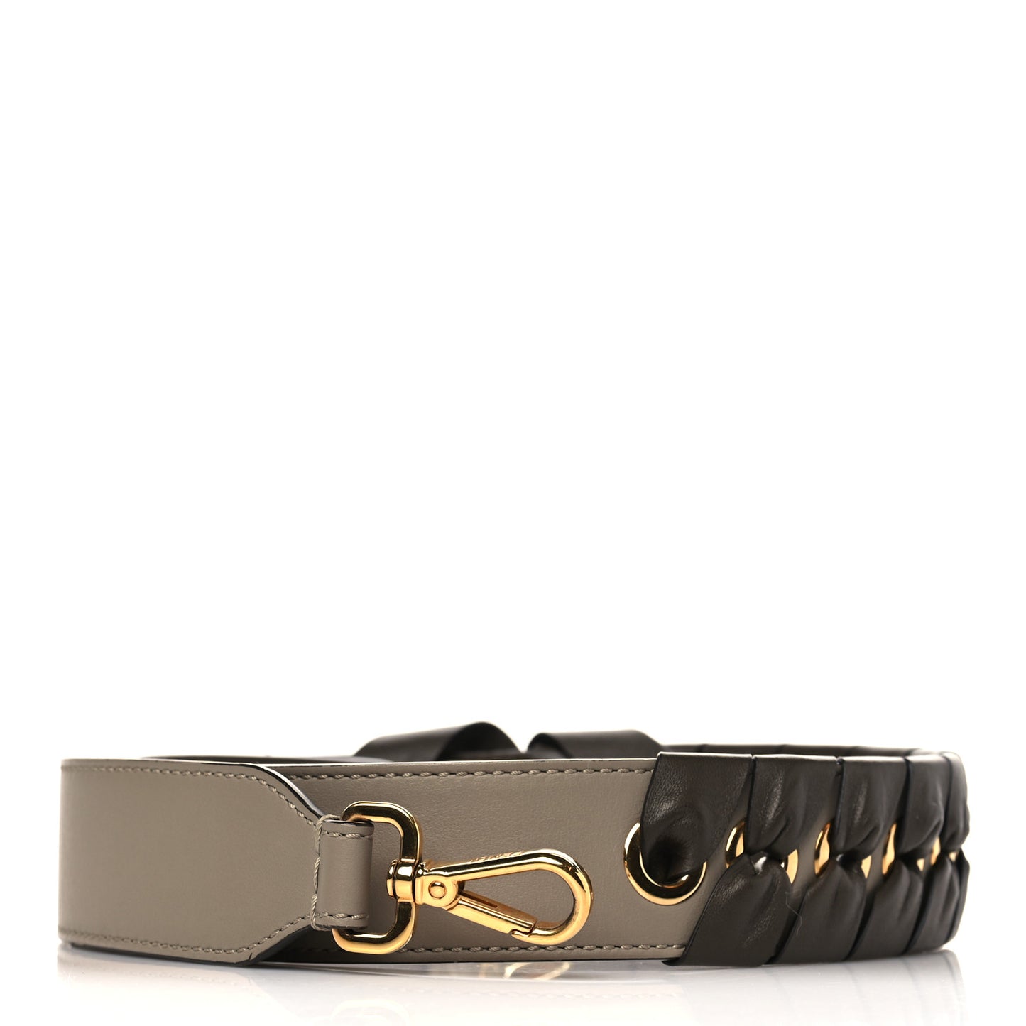 Calfskin Shiny Nappa Lace Up Bow Strap You Brown