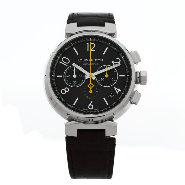 Louis Vuitton Stainless Steel Alligator 41mm Tambour Twenty
