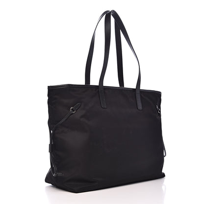 Prada Tessuto Nylon Saffiano Tote Black 3 of 11