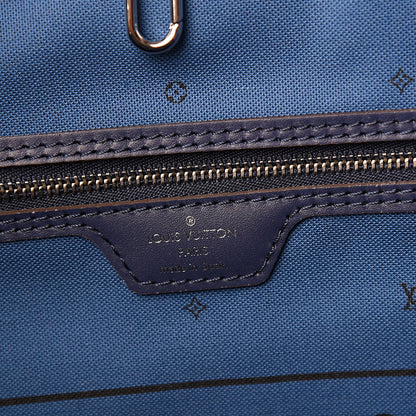 Louis Vuitton Monogram Escale Neverfull MM Blue 6 of 11