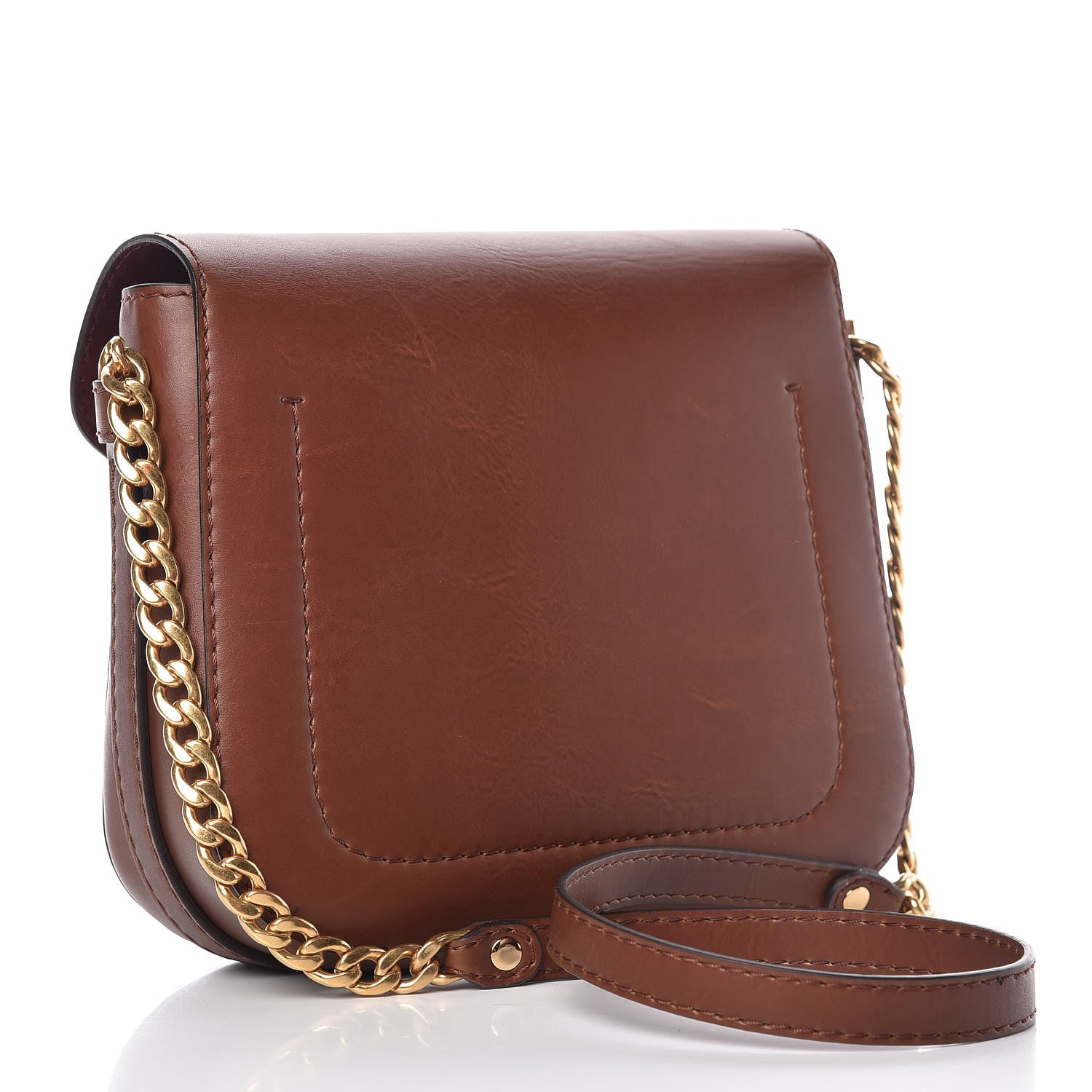Stella McCartney Eco Alter Nappa Popper Shoulder Bag Cognac 3 of 11