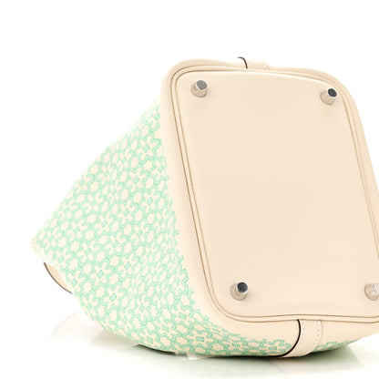 Hermes Swift Lucky Daisy Picotin Lock 18 PM Nata Vert 9 of 11