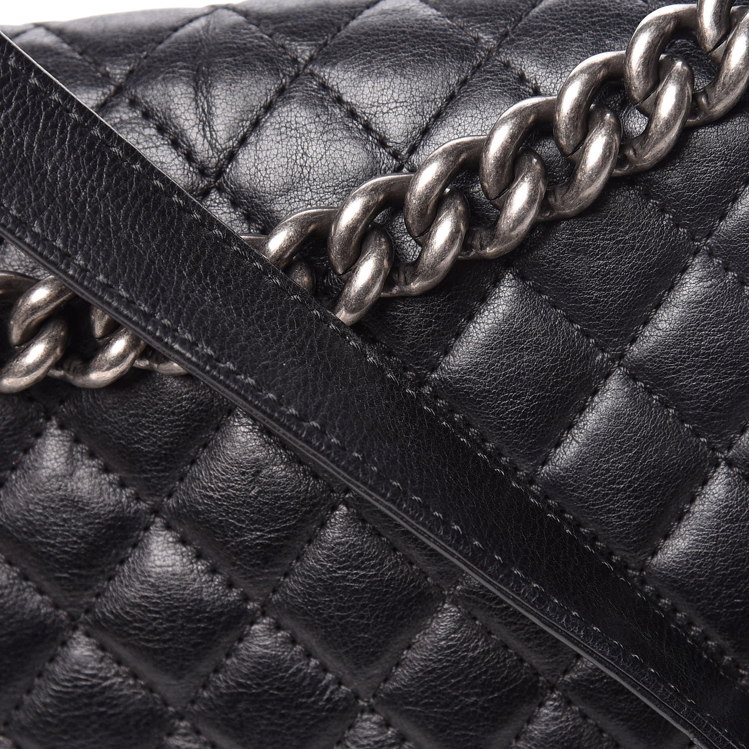 Chanel Calfskin Quilted Large Boy Flap Black 20 of 22
