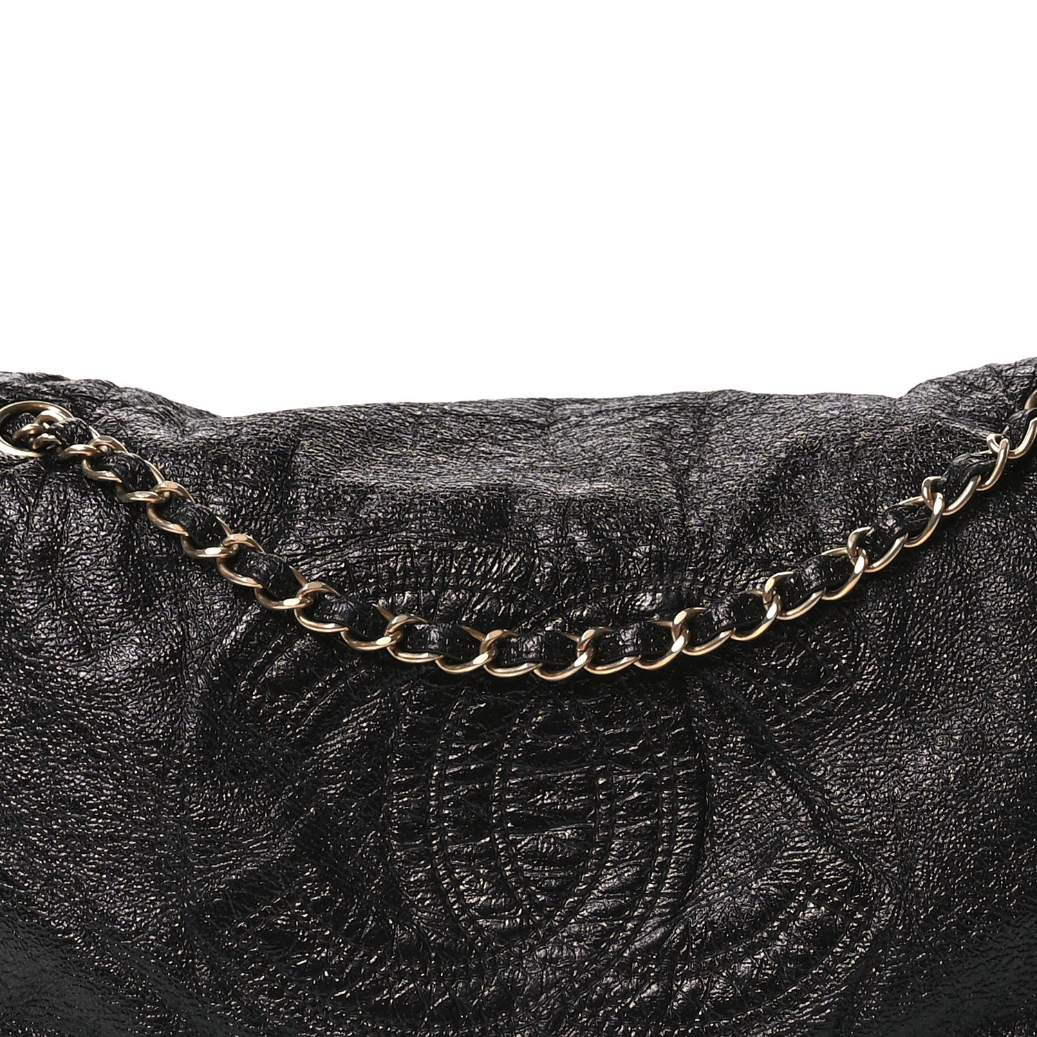 Chanel Vinyl Medium Rock and Chain Flap Black 9 of 12