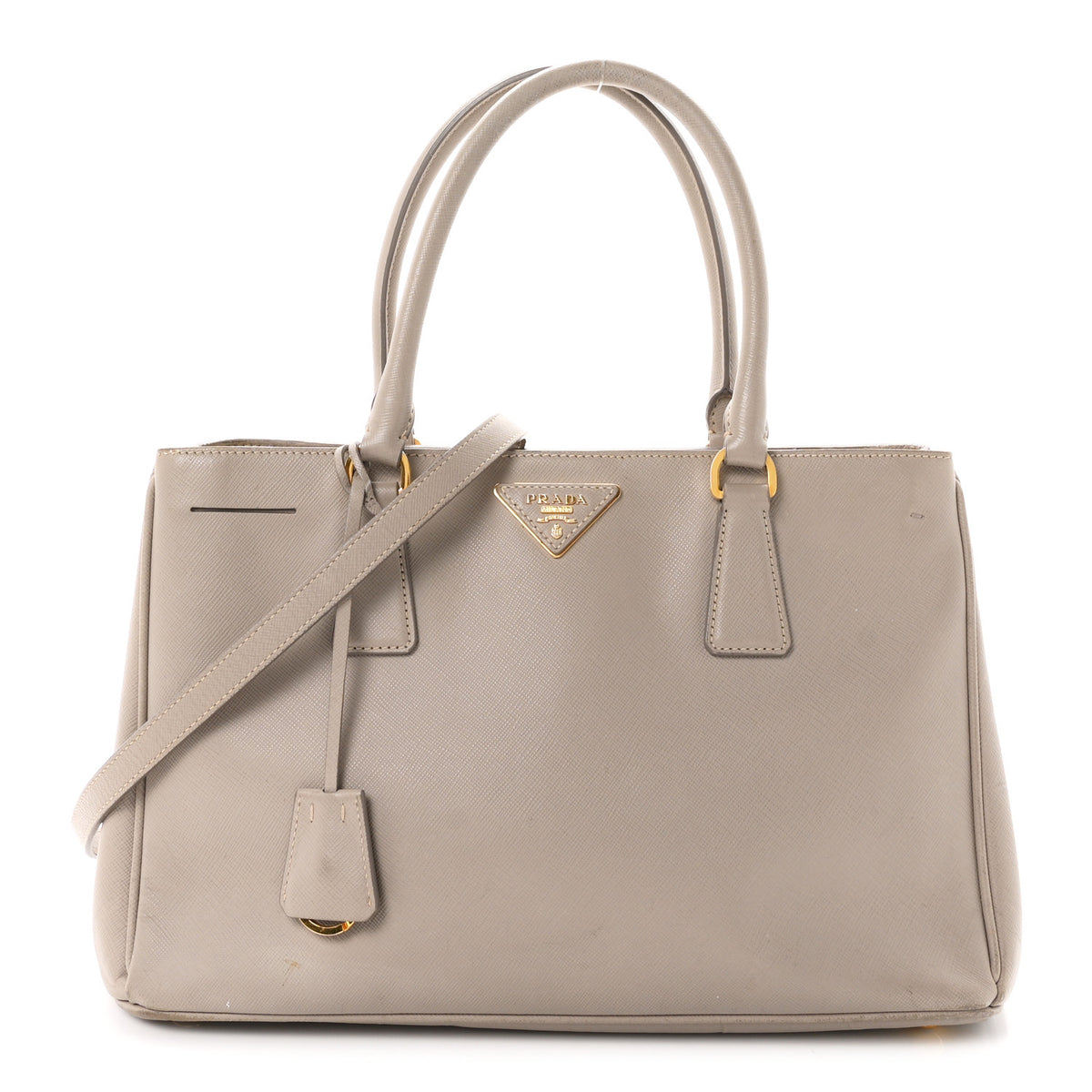 Prada Saffiano Lux Medium Tote Argilla 1 of 12