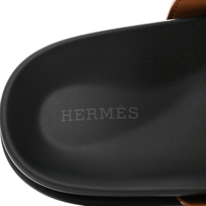 Hermes Calfskin Womens Chypre Sandals 38 Naturel 6 of 8