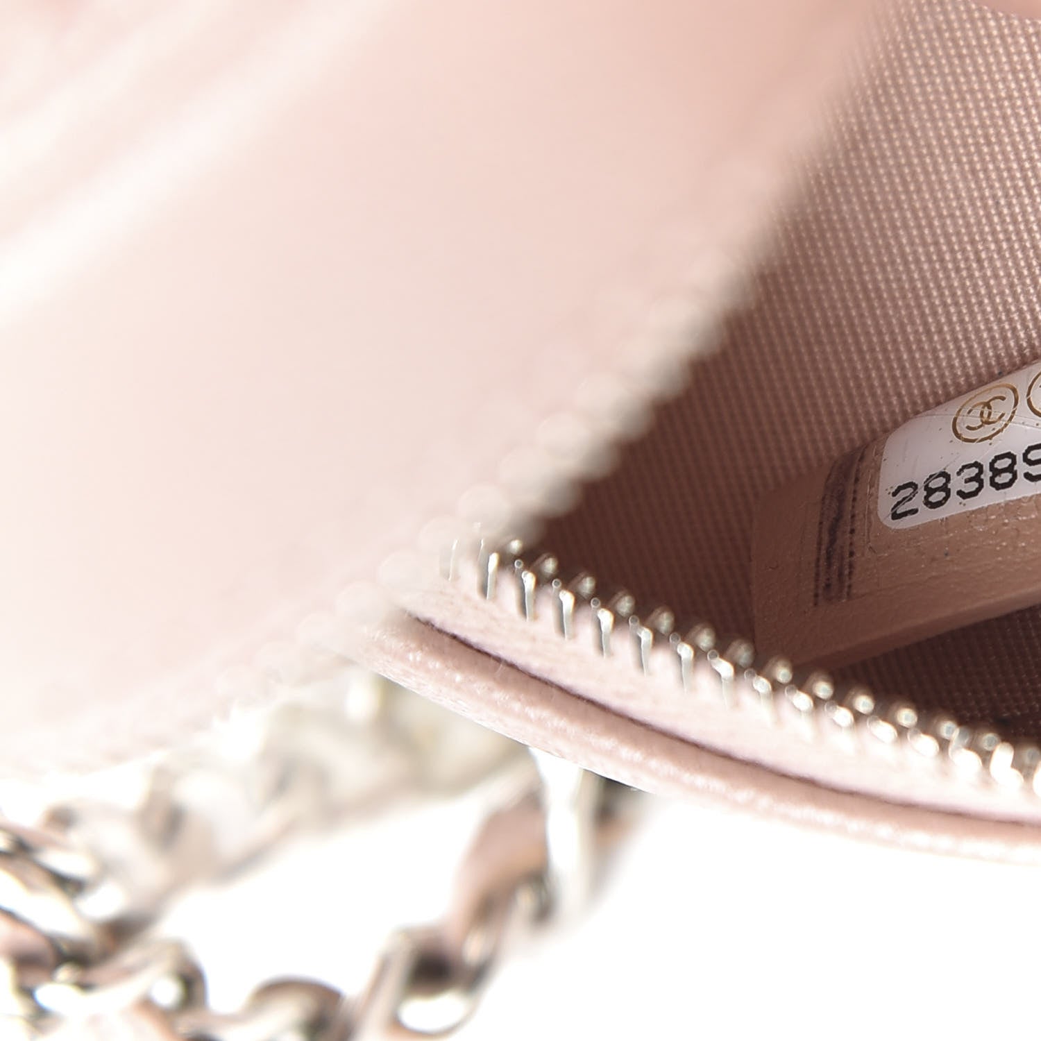 Chanel Goatskin Camellia Quilted Round Clutch With Chain Light Pink 9 of 11